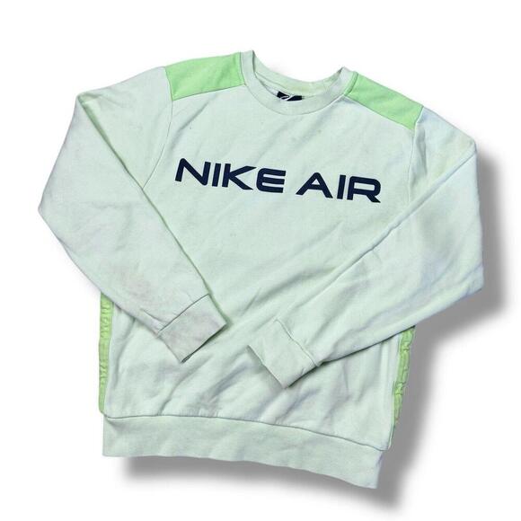 Nike Other - Nike Air Long Sleeve Men's Fleece Pullover Sweatshirt Lime Green Size Small Gym